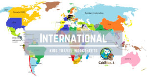 Educational worksheets traveling families