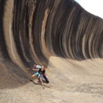 Wave Rock with kids