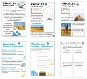 Pinnacles WA worksheet